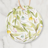 エレガントなサマー ワイルドフラワー ウェディング リース フェイバータグ (裏面)