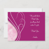 エレガントなサンキューカード サンキューカード (裏面)