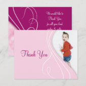 エレガントなサンキューカード サンキューカード (正面/裏面)