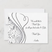 エレガントなサンキューカード サンキューカード (裏面)