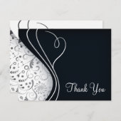 エレガントなサンキューカード サンキューカード (正面/裏面)