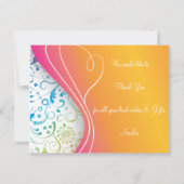 エレガントなサンキューカード サンキューカード (裏面)