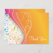 エレガントなサンキューカード サンキューカード (正面/裏面)