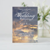 エレガントなサンセットウェディング 招待状 (スタンド正面)