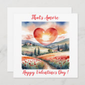 エレガントなサンセットバレンタイントスカーナイタリア シーズンカード (正面/裏面)