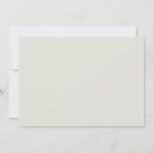 エレガントなサージグリーンの結婚式仲人提案カード 招待状 (裏面)