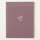 エレガントなシグネチャースクリプト マーブ 結婚式 プランナー手帳 (裏面)