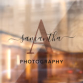 エレガントなシグネチャーローズゴールドAのモノグラムロゴ ウィンドウサイン (シート2)