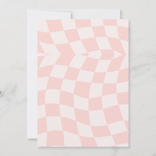 エレガントなシックなピンクのカクテル21st誕生日 招待状 (裏面)