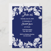 エレガントなシノワズリー スタイルの招待状 招待状 (裏面)