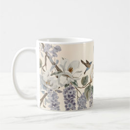 エレガントなシノワズリー フラワーズ & バーズ コーヒーマグカップ