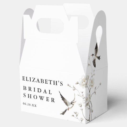 エレガントなシノワズリー ブライダルシャワー サンクスギフト フェイバーボックス (オープン)