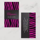 エレガントなシマウマのプリントの名刺 名刺 (正面/裏面)