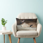 エレガントなシャム猫 ランバークッション (椅子)