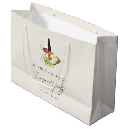 エレガントなシャルキュテリー ワイン＆チーズエンゲージパーティー ラージペーパーバッグ