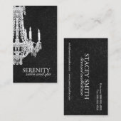 エレガントなシャンデリアの名刺 名刺 (正面/裏面)