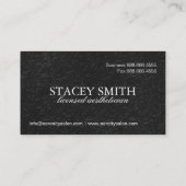 エレガントなシャンデリアの名刺 名刺 (裏面)