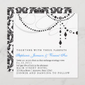 エレガントなシャンデリアの招待状 招待状 (正面/裏面)