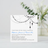 エレガントなシャンデリアの招待状 招待状 (スタンド正面)