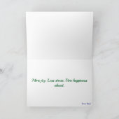 エレガントなシャンパンゴールド お正月 シーズンカード (内部)