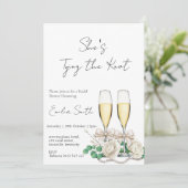 エレガントなシャンパンブライダルシャワー 招待状 (スタンド正面)