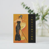 エレガントなシャンパン お祝い 招待状 (スタンド正面)