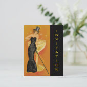 エレガントなシャンパン お祝い 招待状 (スタンド正面)