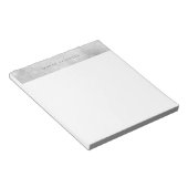 エレガントなシルバーのボケ ノートパッド (アングル)