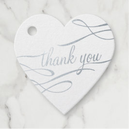 エレガントなシルバーの感謝の箔タグ フェイバータグ