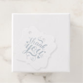 エレガントなシルバーの感謝の箔タグ フェイバータグ (箱)