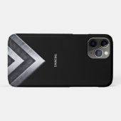 エレガントなシルバーメタル柄 Case-Mate iPhoneケース (裏面(横))