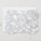 エレガントなシルバーライト バット・ミッツヴァ招待状 招待状 (裏面)