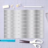 エレガントなシルバーリボン ブライダルシャワー 薄葉紙 (クラフト)