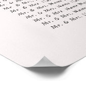 エレガントなシルバー ブラッシュ フローラル シーティング チャートのサイン ポスター (角)