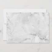 エレガントなシルバー 25周年結婚記念日 招待状 (裏面)