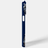 エレガントなシルバーFモノグラム Case-Mate iPhoneケース (裏面 / 右)