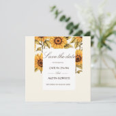 エレガントなシンプルなひまわり セーブザデート (スタンド正面)