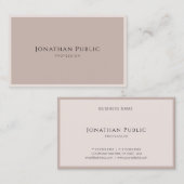 エレガントなシンプルな設計のモダンなテンプレートの贅沢の上 名刺 (正面/裏面)