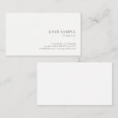 エレガントなシンプルな設計の専門のシックなテンプレート 名刺 (正面/裏面)