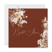 エレガントなシンプルフィールドフラワーズ ブライダルシャワー 秋