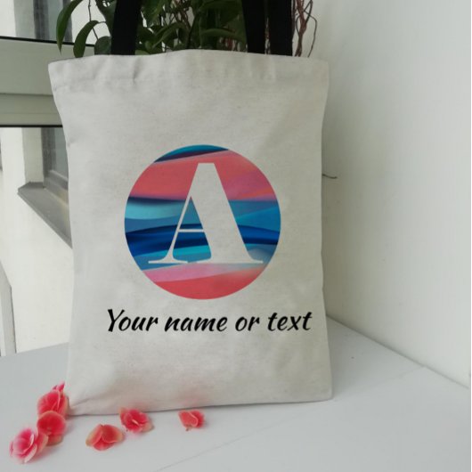 エレガントなシンプルモノグラムのトートバッグ A トートバッグ