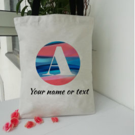 エレガントなシンプルモノグラム アルファベットA トートバッグ