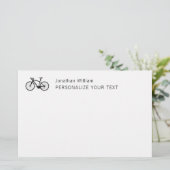 エレガントなシンプル自転車レトロパーソナルステーショナリー 便箋 (スタンド正面)