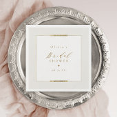 エレガントなシンプル モダン クラシック ブライダルシャワー スタンダードカクテルナプキン