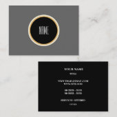 エレガントなシンプル 名刺 (正面/裏面)