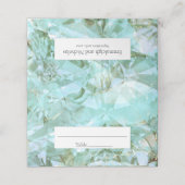 エレガントなシーグラス・クリスタル・ジェムストーン・ウェディング プレイスカード (外部開封)