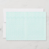エレガントなジグザグの結婚式招待状 招待状 (裏面)
