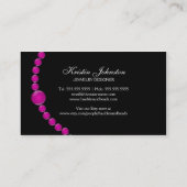 エレガントなジュエリーおよびビーズ 名刺 (裏面)