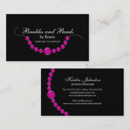 エレガントなジュエリーおよびビーズ 名刺