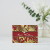 エレガントなジュエリーのダイヤモンドのロゴの赤い金ゴールドのジャンボ 名刺 (スタンド正面)